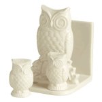 (image for) Owl Figurine Napkin Holder with Salt & Pepper Set