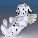 (image for) Dalmatian Dog Angel Ornament Dog Figurine