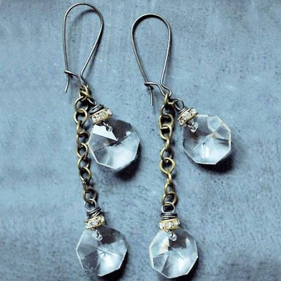 (image for) Simply Elegant Crystal Chandelier Earrings