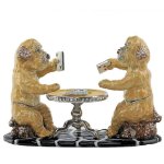 (image for) Poker Dogs Figurine Limited Edition Trinket Box by Keren Kopal