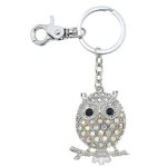 (image for) Crystal Owl Figurine Keychain by Spring Street Design