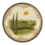 (image for) Italian Style Serving Plate & Metal Easel Stand