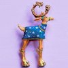 (image for) Dash Away Comet Reindeer Lapel Pin by Patience Brewster