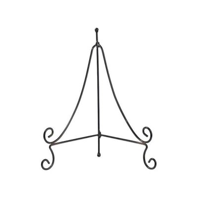 (image for) Bird Bath Stand Metal Easel or Plate Stand
