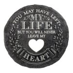 (image for) You Left Memorial Stepping Stone or Garden Sign