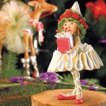 (image for) Dash Away Dancer Gift Elf Large Ornament