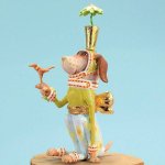 (image for) Pointsittier Large Dog Ornament by Patience Brewster