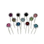 (image for) Glittering Crystal Flower Hair Pin