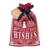 (image for) Hugs & Kisses Christmas Refillable Canvas Cookie Gift Bag
