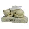 (image for) Cat Angel Figurine Pet Memorial with Light Up Wings