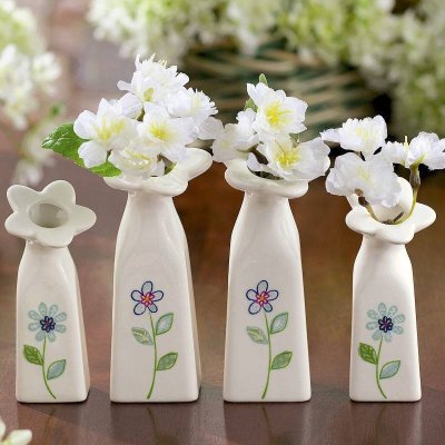(image for) Bud Vases Set of 2 Spring Flowers