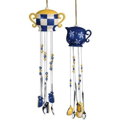 (image for) Tea Time Cream Pitcher or Sugar Bowl Wind Chime