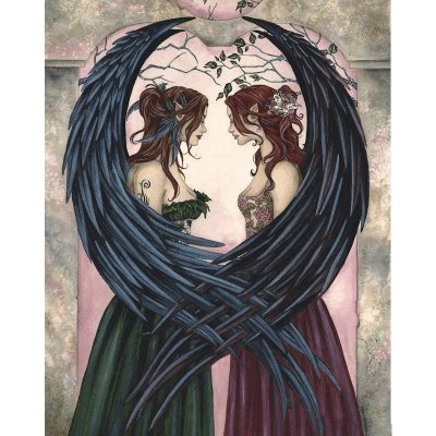(image for) Sisters Fantasy Art Fairy Mouse Pad by Amy Brown