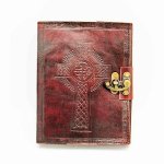 (image for) Celtic Cross Handmade Leather Journal