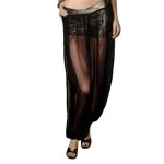 (image for) Silver & Black Harem Pants Belly Dance Costume