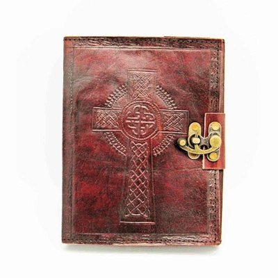 (image for) Celtic Cross Handmade Leather Journal