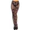 (image for) Lace Illusion Black Pantyhose