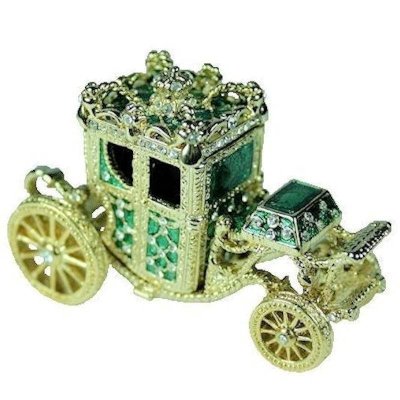 (image for) Fairytale Carriage Figurine Trinket Box by Keren Kopal