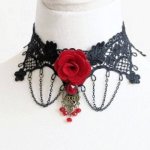 (image for) Red Vintage Vamp Choker Necklace
