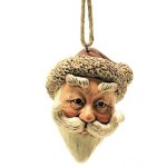 (image for) Big Head Traditional Santa Figurine Christmas Ornament