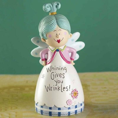 (image for) Whining Gives You Wrinkles Angel Figurine by Jozie B.