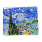 (image for) Van Gogh Starry Night Cell Phone Holder Figurine