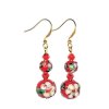 (image for) Cloisonne Balls Beaded Earrings