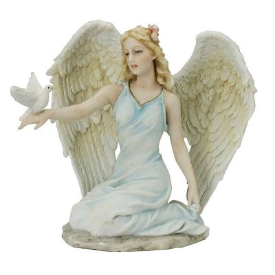 (image for) Dove with Angel Figurine by Roman