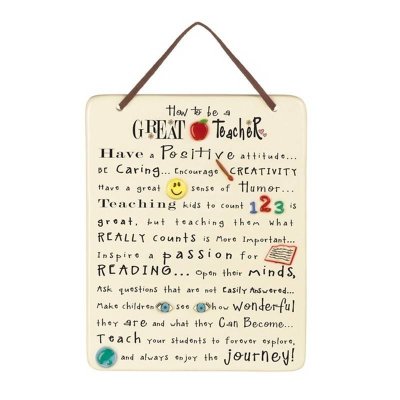 (image for) Be Happy Ceramic Plaque Wall Art Teacher Gift