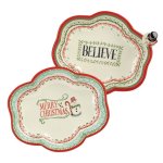 (image for) Snowman Nested Christmas Serving Plates Set of 2