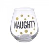 (image for) Naughty or Nice Christmas Stemless Wine Glass
