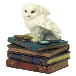 (image for) Snow Owl Flapping Wings Trinket Box Owl Figurine