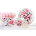 (image for) Butterfly Rose Garden Tea Cup & Saucer