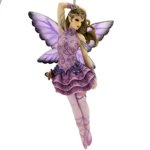 (image for) Lavender Ballerina Fairy Ornament by Jessica Galbreth
