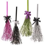 (image for) Light Up Witch Broom Halloween Decoration
