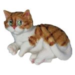 (image for) Bath Time Orange Tabby Cat Figurine