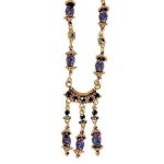 (image for) Mystical Lady Blue Genuine Gemstone Jewelry Set
