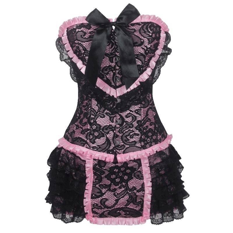(image for) French Maid Style Corset Set Top & Skirt