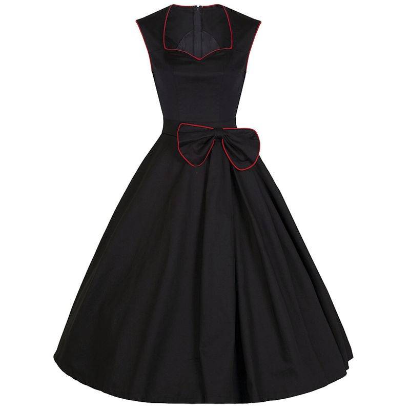 (image for) Lovely Lady Black with Bow Dress