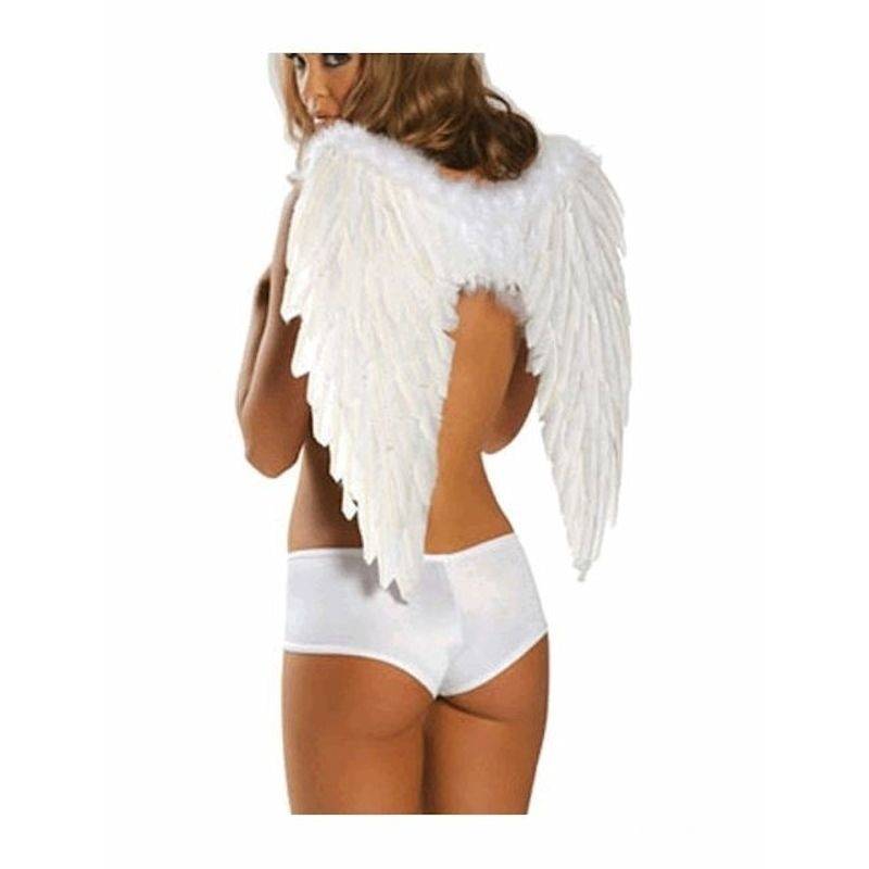 (image for) White Feather Wings 19 Inches Tall