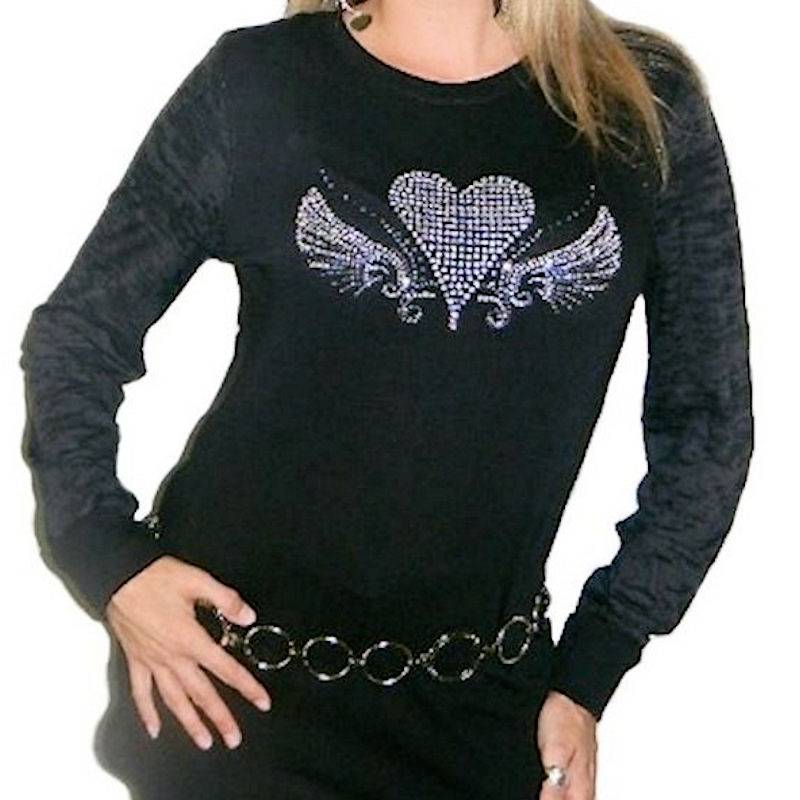 (image for) Love Is The Answer Rhinestone Shirt by Sabrina Barnett