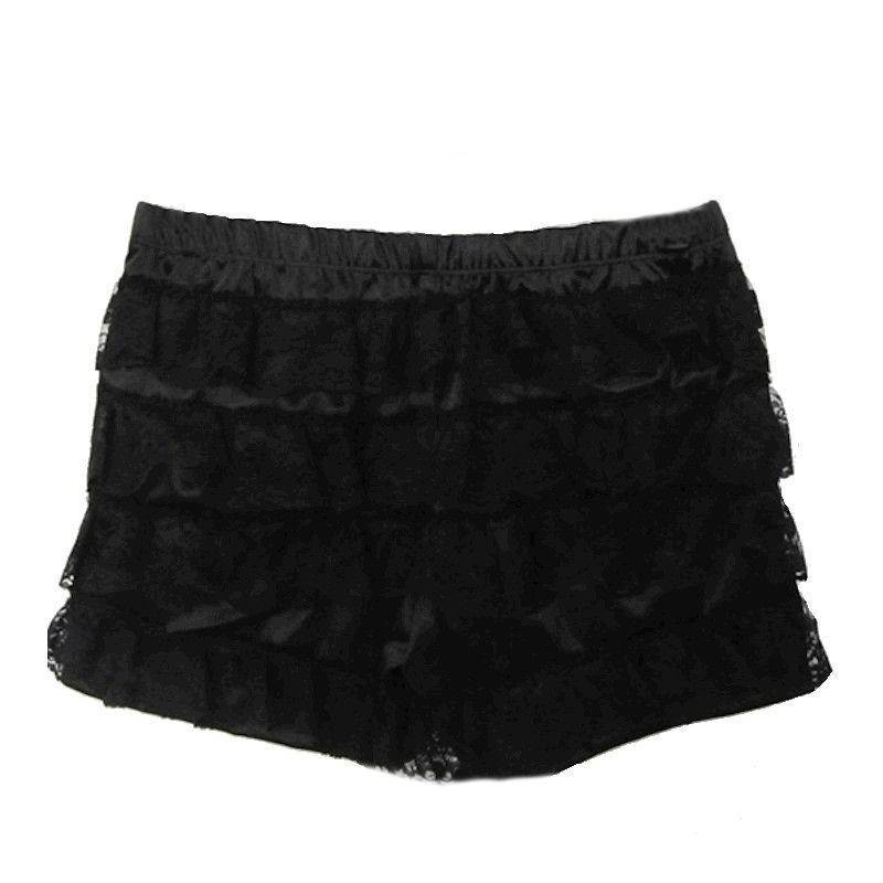 (image for) Dark Siren Black Layered Lace Shorts or Skort
