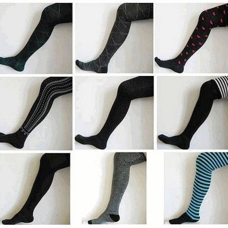 (image for) Black Thigh High Socks