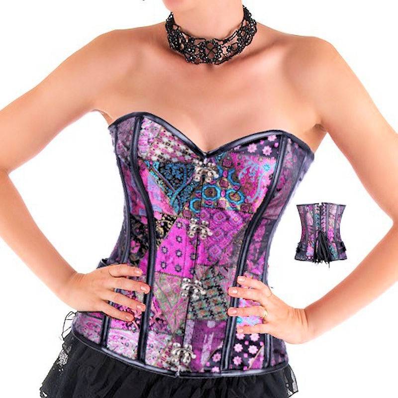 (image for) Patches of Luster Steel Boned Corset