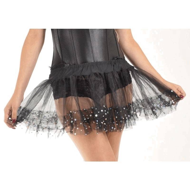 (image for) Glittering Mini Black Tutu Skirt