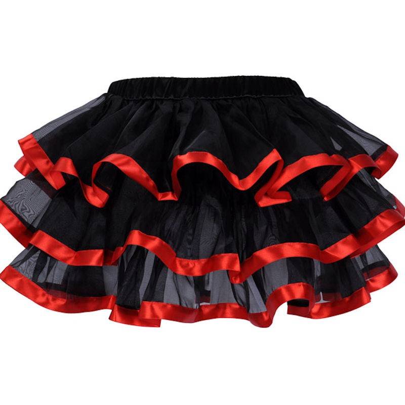 (image for) Flirty Ribbon Color Black Tutu Skirt