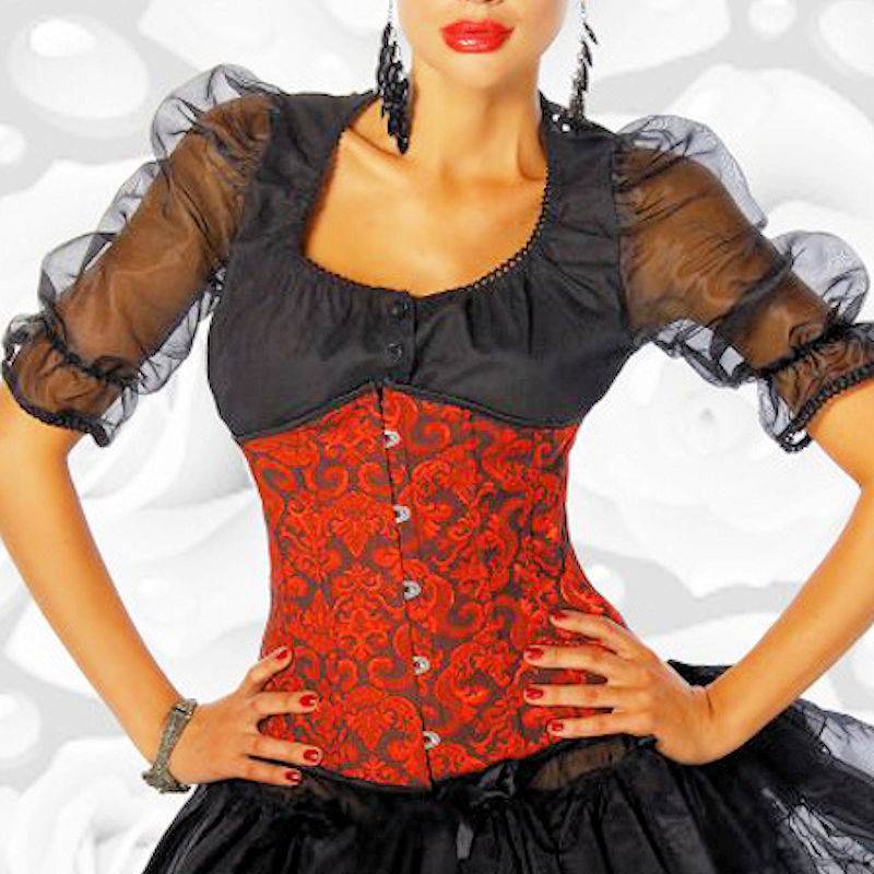 (image for) Red Sex Goddess Underbust Corset
