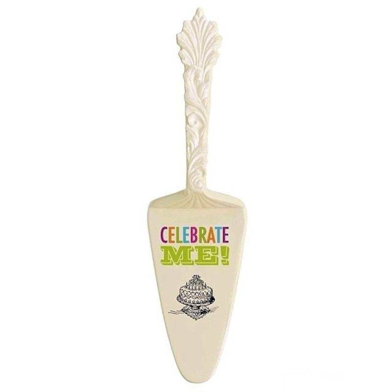 (image for) Celebrate Me Birthday Cake Slicer Serving Utensil