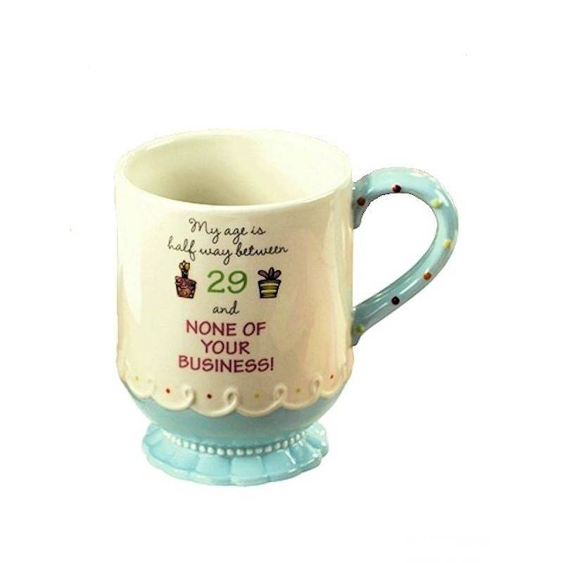 (image for) My Age is Halfway Between Birthday Coffee Mug