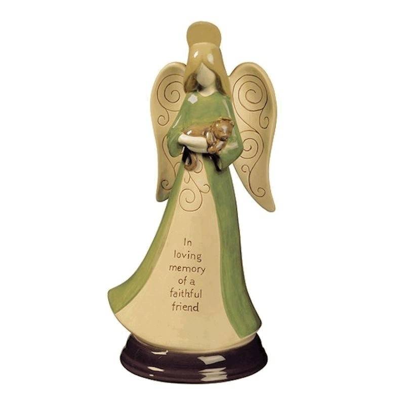 (image for) Cat Memorial Angel Figurine by Grasslands Road